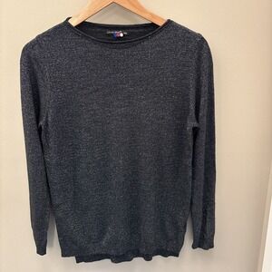 Holiday Louise Orop Silver Black Top S/M made in Italy